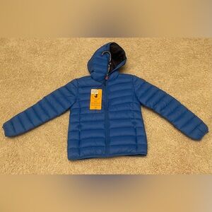 Save The Duck Kids Size M/8 Puffer Coat Dony Blue Berry NWT